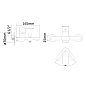 RJ Fly змішувач для ванни одноважільний, хром/білий, 35 мм купить