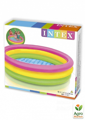 Детский надувной бассейн "Цвета заката" 147х33 см ТМ "Intex" (57422) - фото 2