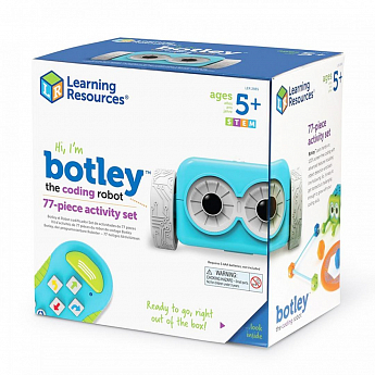 Игровой STEM-набор LEARNING RESOURCES – РОБОТ BOTLEY (программируемая игрушка-робот, пульт, аксесс.) - фото 2