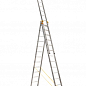 Алюминиевая трехсекционная профессиональная лестница 3*14 ТМ ТЕХПРОМ P3 9314