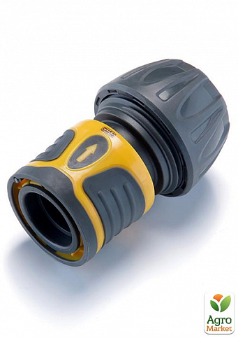 Конектор швидкознімний гумовий з аквастопом 1/2 для шлангу 1/2 СИЛА (551182)