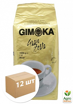 Кофе зерно (Oro Gran Festa) золотой ТМ "GIMOKA" 1кг упаковка 12шт2