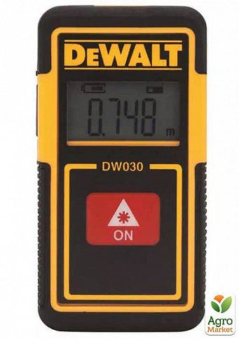 Дальномер лазерный DeWALT, 5В Li-Ion, макс. дальность 9 м, 0.032 кг DW030PL ТМ DeWALT