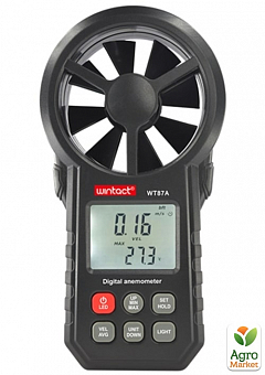 Анемометр 0,3-30м/с, -10-45°C  WINTACT WT87A2