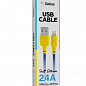 Кабель USB Gelius Full Silicon GP-UCN001L Lightning Yellow/Blue