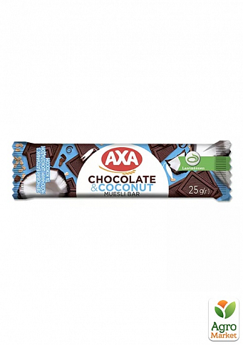Батончик (з молочним шоколадом та кокосом) ТМ "AXA" 25г упаковка 24шт - фото 2