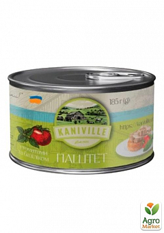 Паштет м'ясний з томатами та базиліком ТМ "Kaniville" 185г1