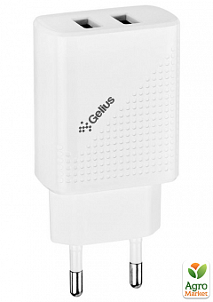 Сетевое зарядное устройство Gelius Pro Vogue GP-HC011 2USB 2.4A White1