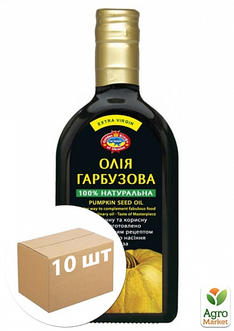 Олія гарбузова ТМ "Агросільпром" 350мл упаковка 10шт