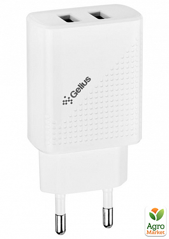 Зарядний пристрій Gelius Pro Vogue GP-HC011 2USB 2.4A White