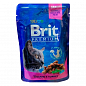 Brit Premium Chicken & Turkey Вологий корм для кішок з куркою та індичкою в соусі 100 г (5060190)