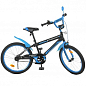 Велосипед дитячий PROF1 20д.  Inspirer, SKD75,ліхтар,дзвінок,дзеркало,пiднiжка,чорно-синій (Y20323-1)