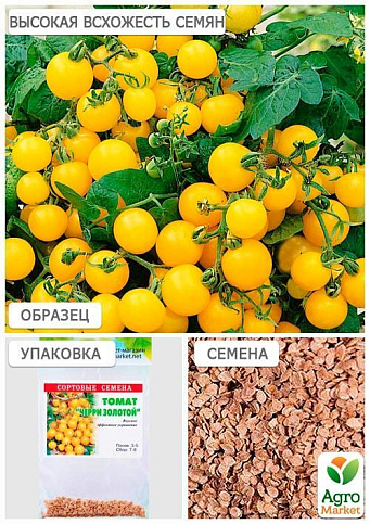 Томат "Черри золотой" (Зипер) ТМ "Весна" 0.5г - фото 4