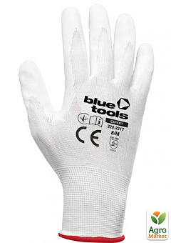 Стрейчеві рукавиці з поліуретановим покриттям BLUETOOLS Sensitive (L) (220-2217-09-IND)1