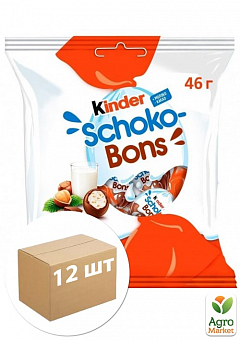 Конфеты Шоко-Бонс Kinder 46г упаковка 12шт2