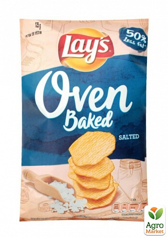 Картофельные чипсы (Соль) ТМ "Lay`s Oven Baked" 125г упаковка 20шт - фото 2