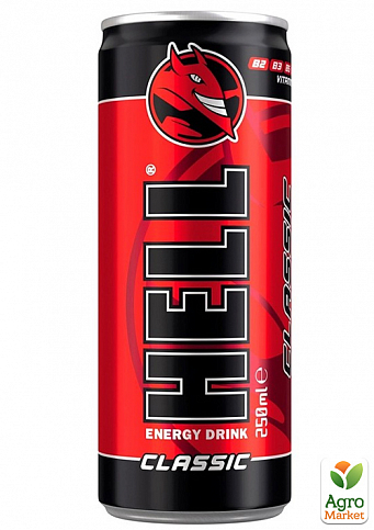 Энергетический напиток ТМ "Hell" Classic 0.25 л упаковка 24 шт - фото 2