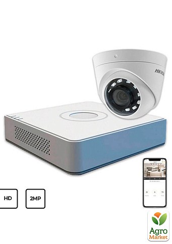 Комплект видеонаблюдения Hikvision HD KIT 1x2MP INDOOR