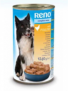 Корм консервированный РЕНО Консервы для собак Птица 1.24 кг (1343081)1