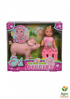 Кукольный набор Эви "Беременная свинка" с поросятами, 3+ Simba Toys1