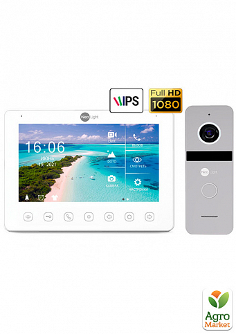 Комплект видеодомофона NeoKIT HD+ Silver