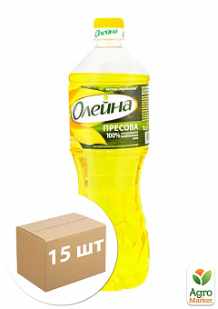 Масло подсолнечное "Олейна Пресова" 0,85л упаковка 15 шт17