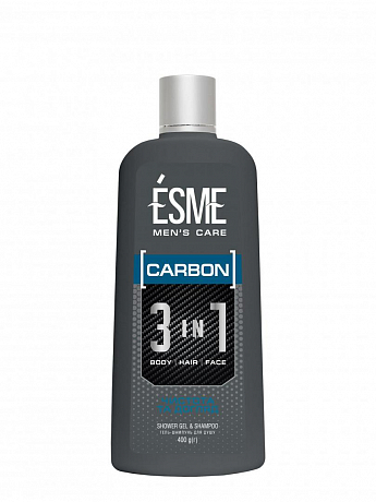 Гель-шампунь для душу Carbon, ТМ "ESME" 400г
