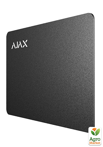 Карта Ajax Pass black (комплект 100 шт) для управління режимами охорони системи безпеки Ajax - фото 2