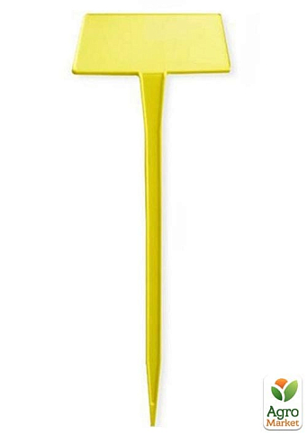 Посадочные таблички желтые для маркировки 83 х 55 мм , пика 290 мм, 10шт