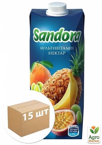 Нектар мультивитаминнный ТМ "Sandora" 0,5л упаковка 15шт