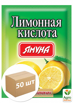 Лимонна кислота ТМ "Ямуна" 100г упаковка 50шт2