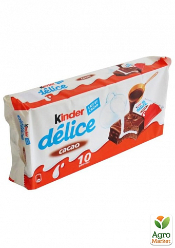Бисквит шоколадный (Delice) Kinder 420г упаковка 14шт - фото 2