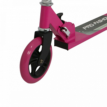 Самокат-Скутер серии - PRO-FASHION 145 (алюмин., 2 колеса, груз. до 100 kg, розовый) - фото 4