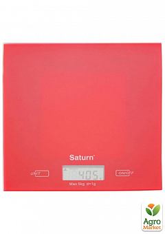 Весы кухонные Saturn ST-KS7810 красный2