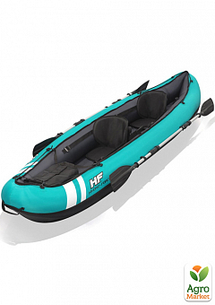 Двухместная надувная байдарка (каяк) Ventura Kayak,ручной насос,весла 330х94 см ТМ "Bestway" (65052)2