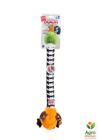Игрушка для собак Утка с хрустящей шеей и пищалкой GiGwi Crunchy, текстиль, резина, пластик, 54 см (75025) - фото 2