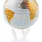 Гиро-глобус Solar Globe Mova Политическая карта 11,4 см, бело-золотой (MG-45-WGE)