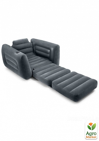 Надувное кресло, черное ТМ "Intex" (66551) - фото 2
