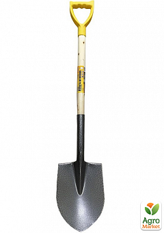 Лопата штикова MASTERTOOL з живцем і ручкою 205х280х476 мм 1200 мм молоткове фарбування 14-62681