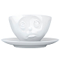 Чашка с кофейным блюдцем "Ну, пожалуйста!" (200 мл), фарфор (TASS14401/TA)