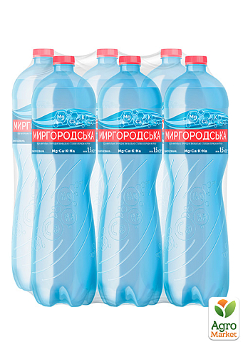 Минеральная вода Миргородская сильногазированная 1,5л (упаковка 6 шт) - фото 3