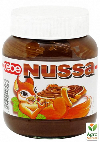 Шоколадно-горіховий крем ТМ "Nussa" 400г упаковка 12 шт - фото 2