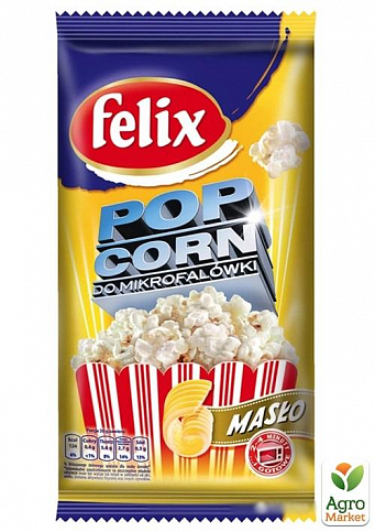 Попкорн з вершковим маслом ТМ "Felix" 90г упаковка 25шт - фото 2
