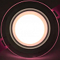 LED панель Lemanso LM1037 Сяйво 9W 720Lm 4500K + розовый 85-265V / круг + стекло (336109)