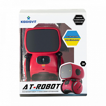 Інтерактивний робот з голосовим керуванням – AT-ROBOT (червоний, озвуч.укр.) - фото 2