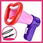 Мегафон рожевий з великим ротом для запису голосу та функцією зміни голосу SKL11-354479