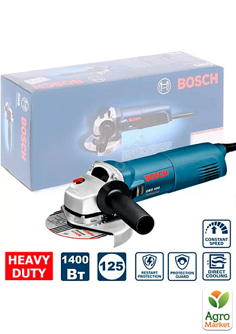 Кутова шліфмашина Bosch GWS 1400 (1400 Вт, 125 мм) (0601824800) - фото 3