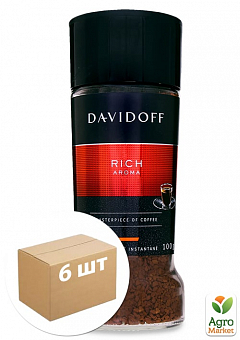 Кофе Рич (арома) стеклянная банка ТМ "Давидоф" 100г упаковка 6шт1