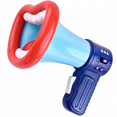 Мегафон синий с большим ртом для записи голоса и функцией изменения голоса SKL11-3544801