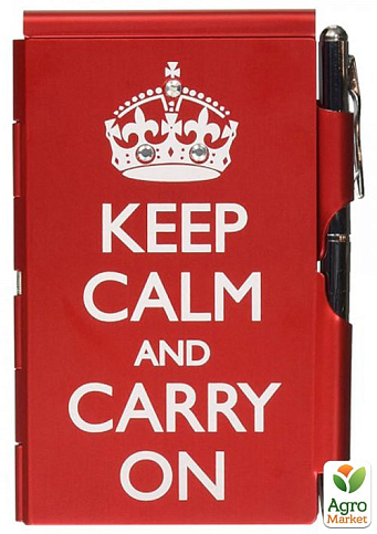 Карманний блокнот із ручкою Troika Keep calm (FN1580)